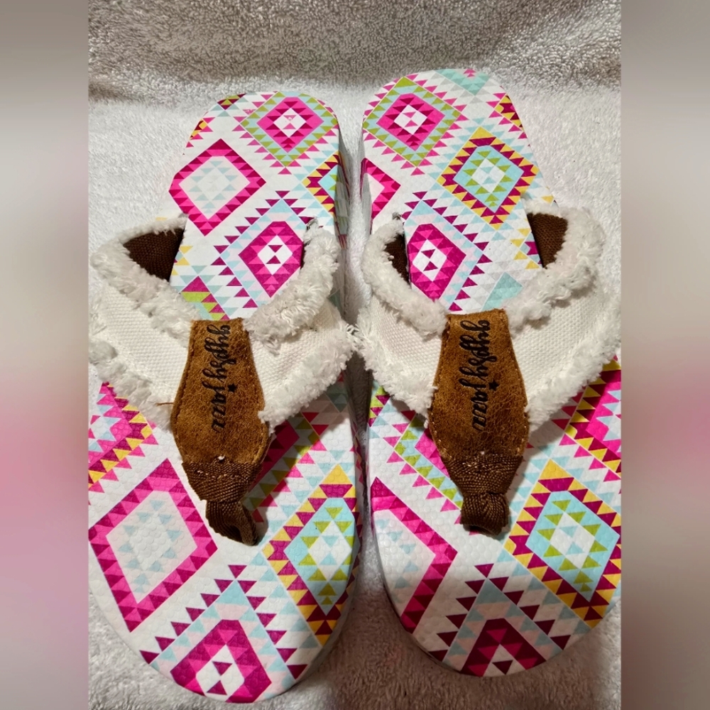 Gypsy Jazz Cream and Brown Sandals